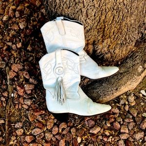 White cowboy boots